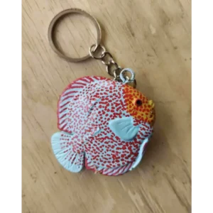 Albino Eruption Discus Key Ring